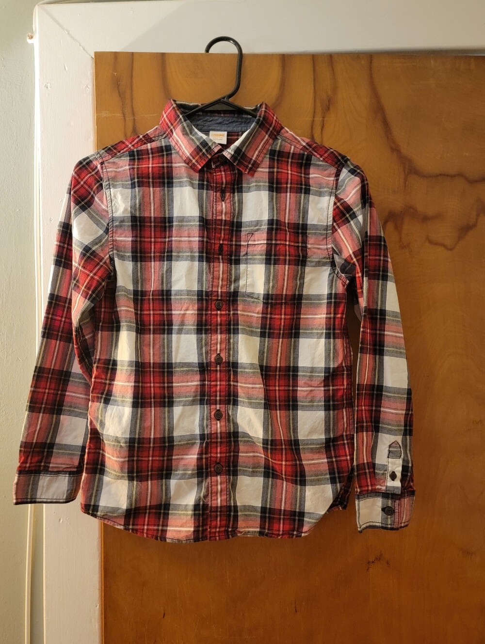 Gymboree Boy's Red Plaid Button-Up Shirt